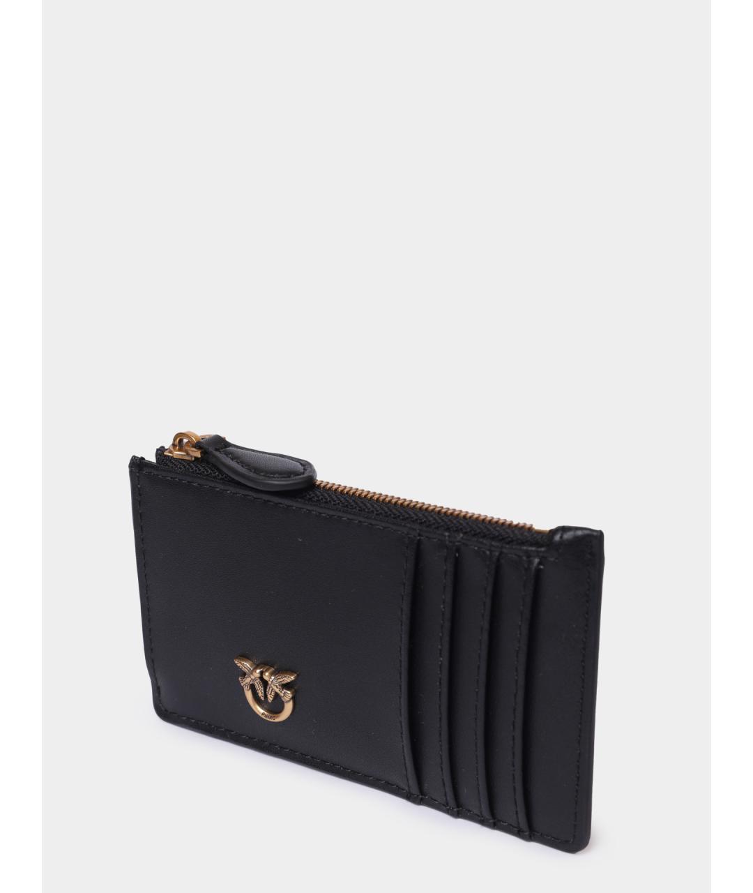 PINKO Черный кожаный кошелек, фото 2