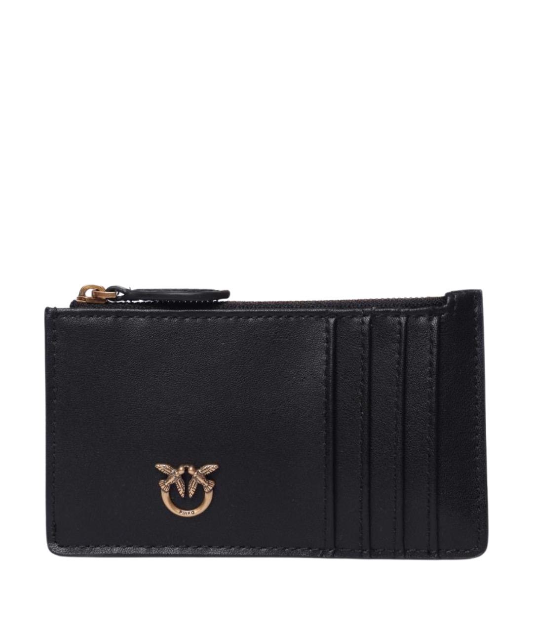 PINKO Черный кожаный кошелек, фото 1