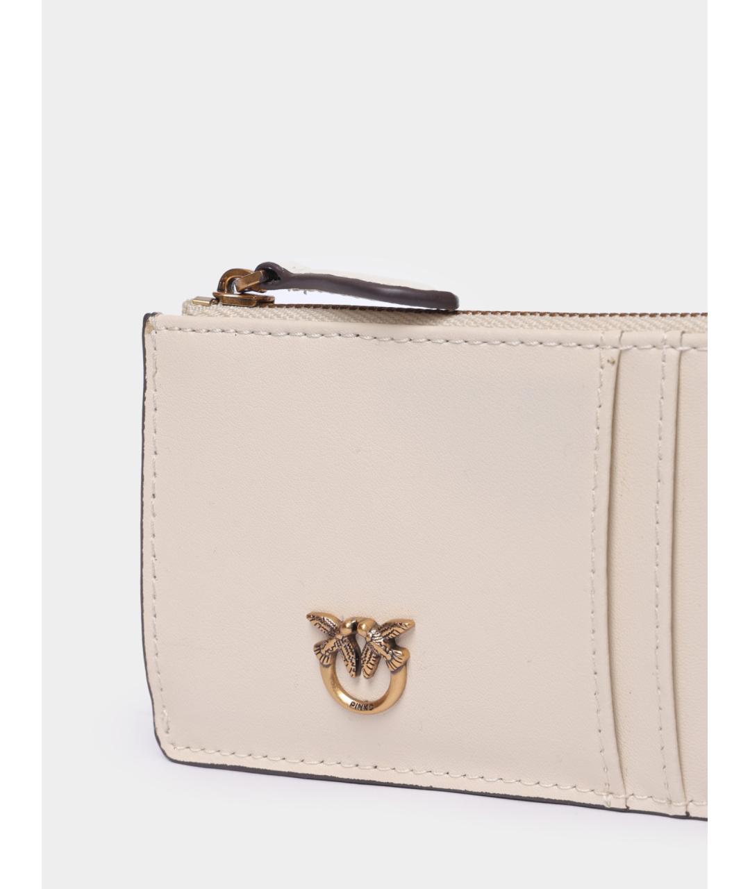 PINKO Розовый кожаный кошелек, фото 3