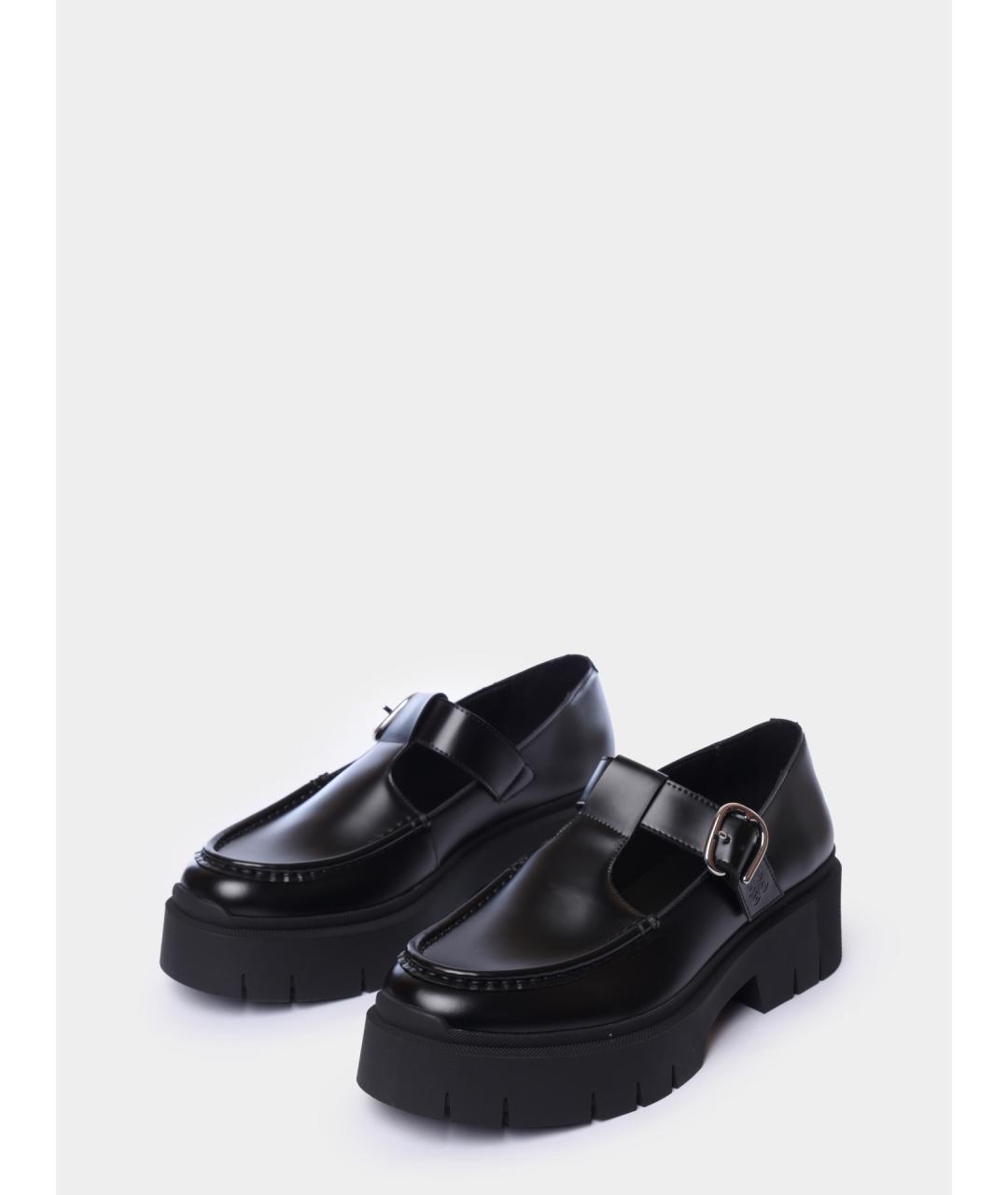 HUGO Черные кожаные лоферы, фото 2