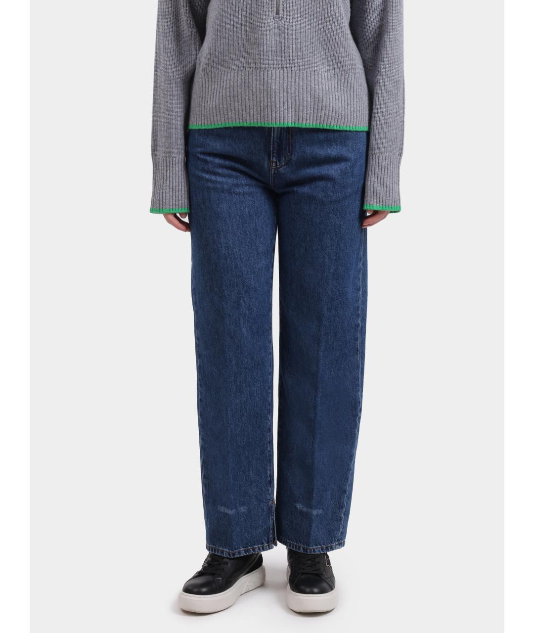 PINKO Синие прямые джинсы, фото 6