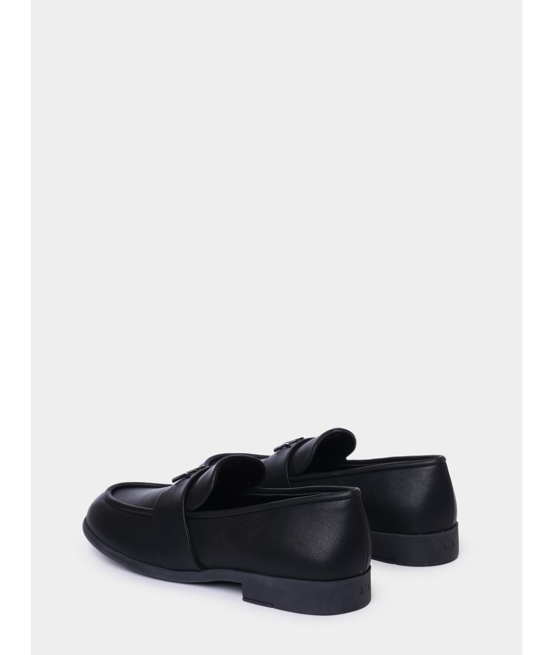 ARMANI EXCHANGE Черные лоферы из искусственной кожи, фото 5