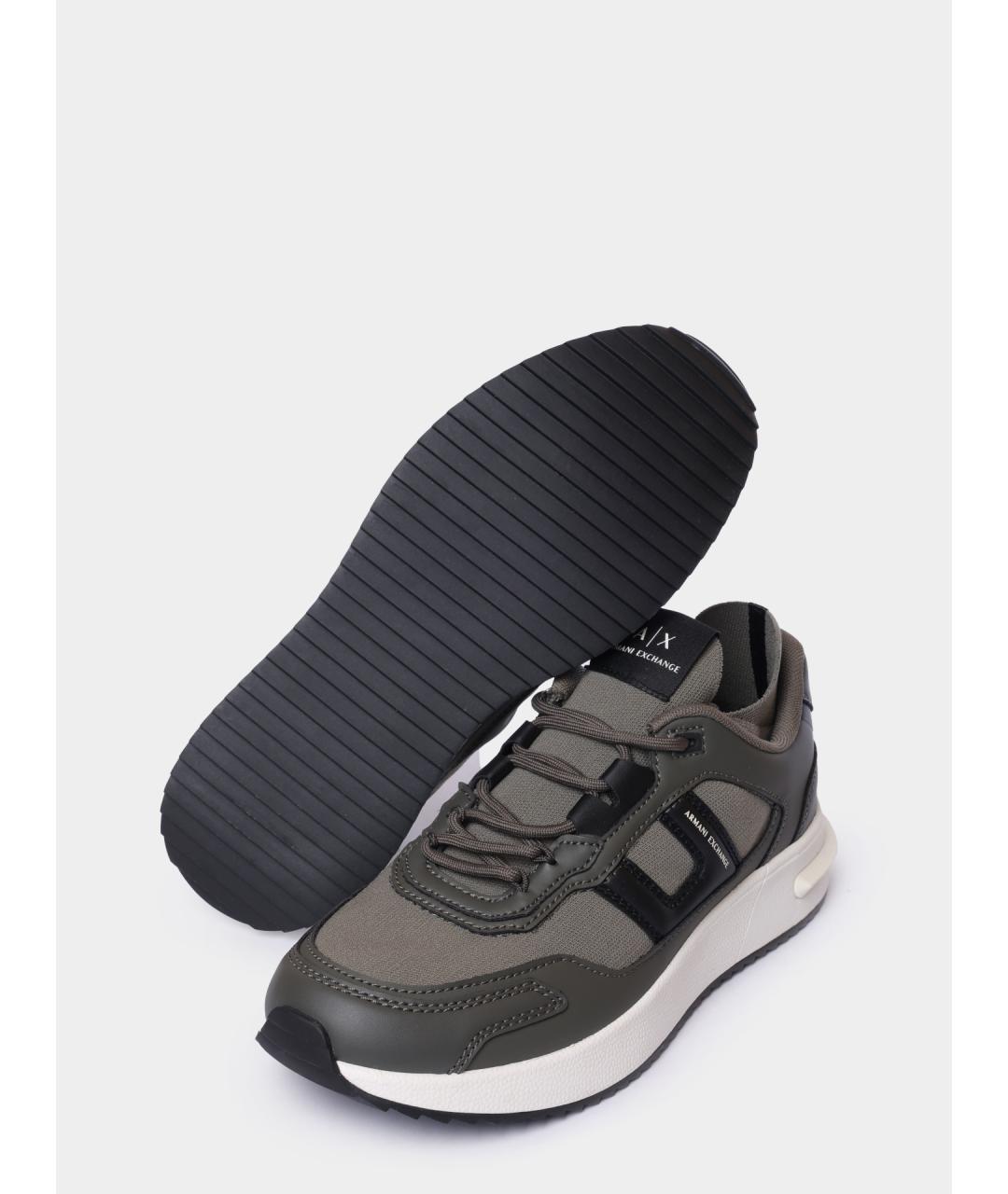 ARMANI EXCHANGE Хаки высокие кроссовки / кеды, фото 4