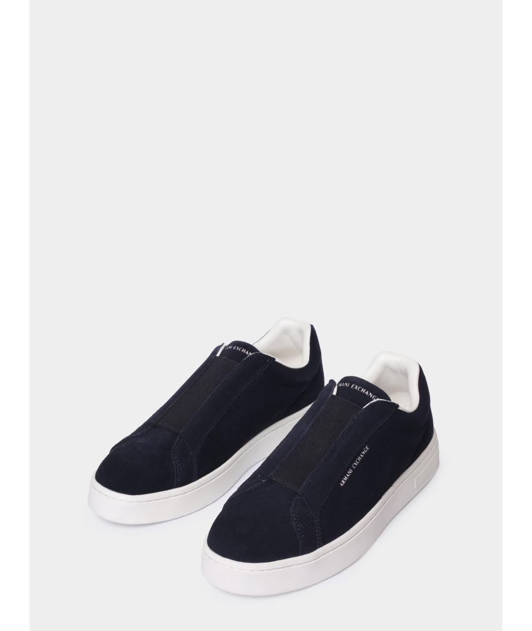ARMANI EXCHANGE Синие низкие кроссовки / кеды, фото 2