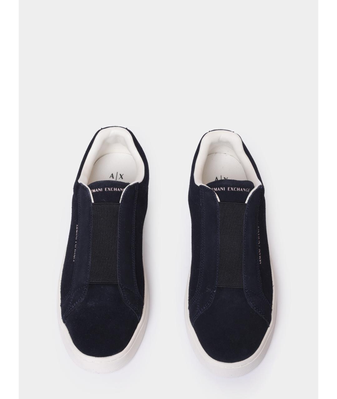 ARMANI EXCHANGE Синие низкие кроссовки / кеды, фото 3