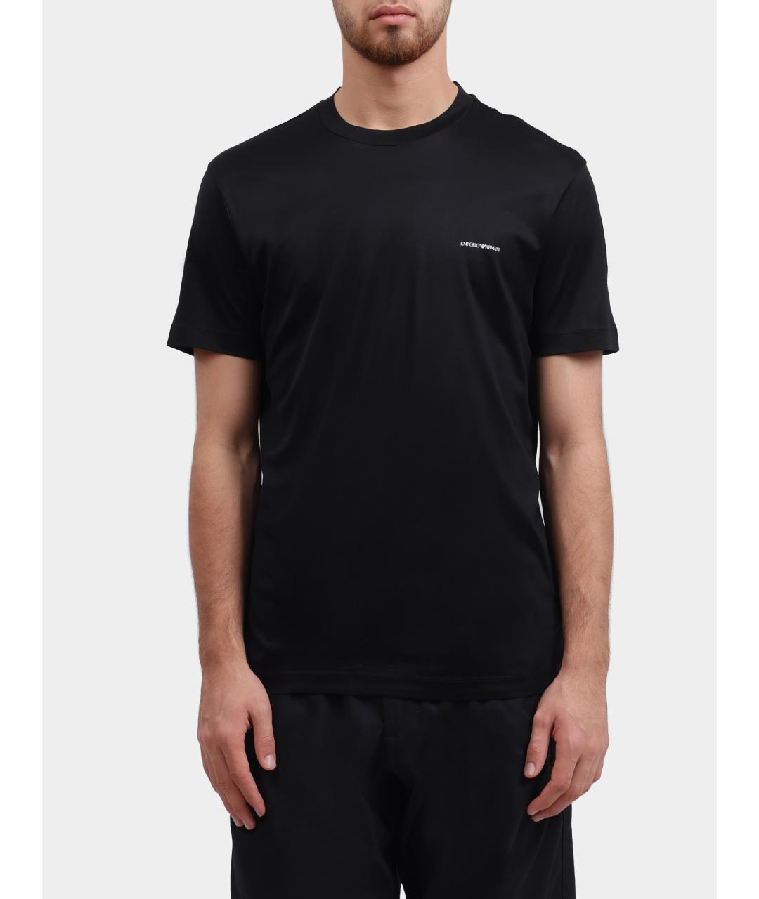 EMPORIO ARMANI Черная футболка, фото 6