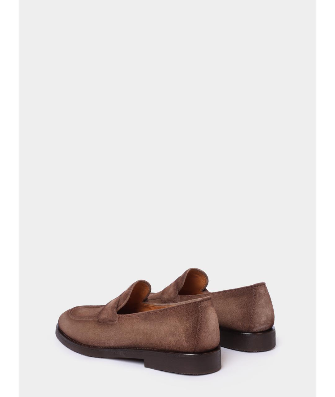 OFFICINE CREATIVE Коричневые замшевые лоферы, фото 5