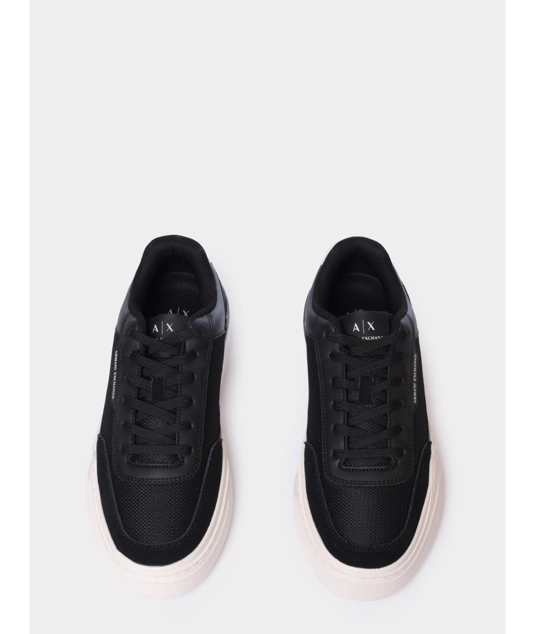ARMANI EXCHANGE Черные низкие кроссовки / кеды, фото 3