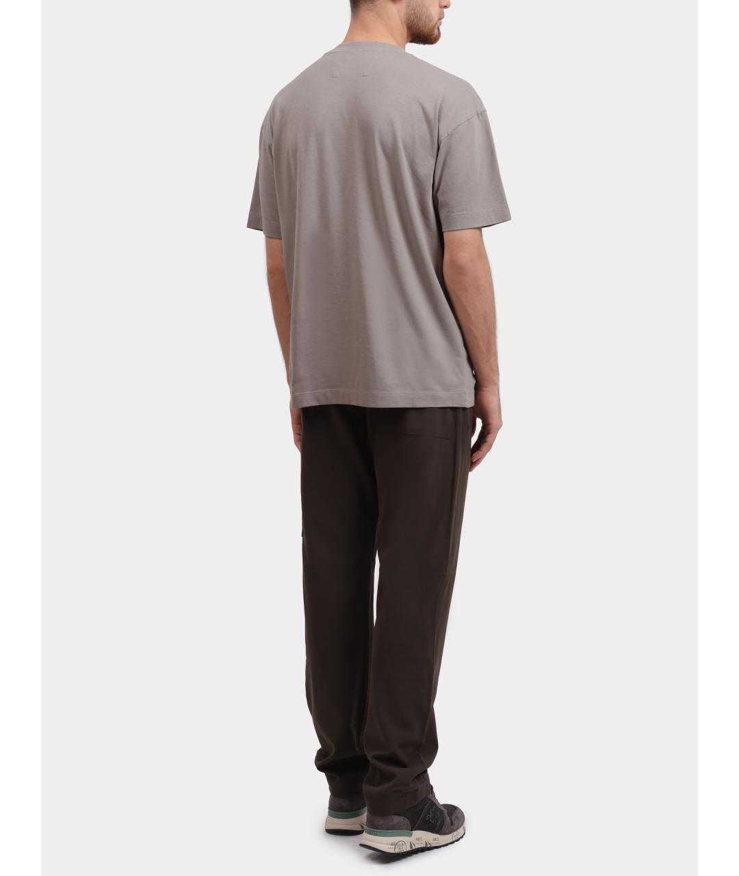 CP COMPANY Бежевая хлопковая футболка, фото 5