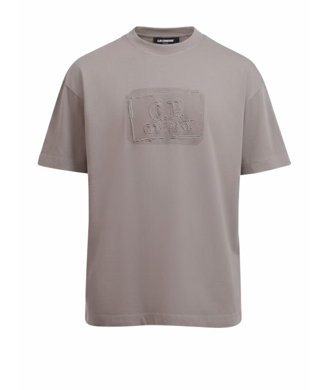 CP COMPANY Бежевая хлопковая футболка, фото 1