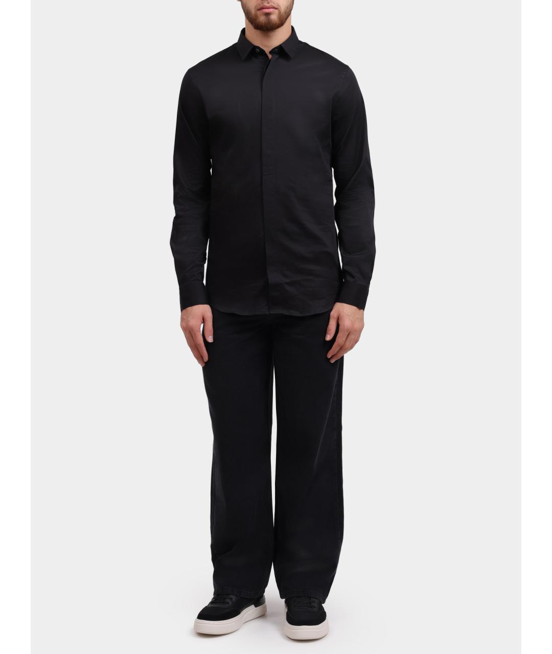 ARMANI EXCHANGE Черная кэжуал рубашка, фото 2