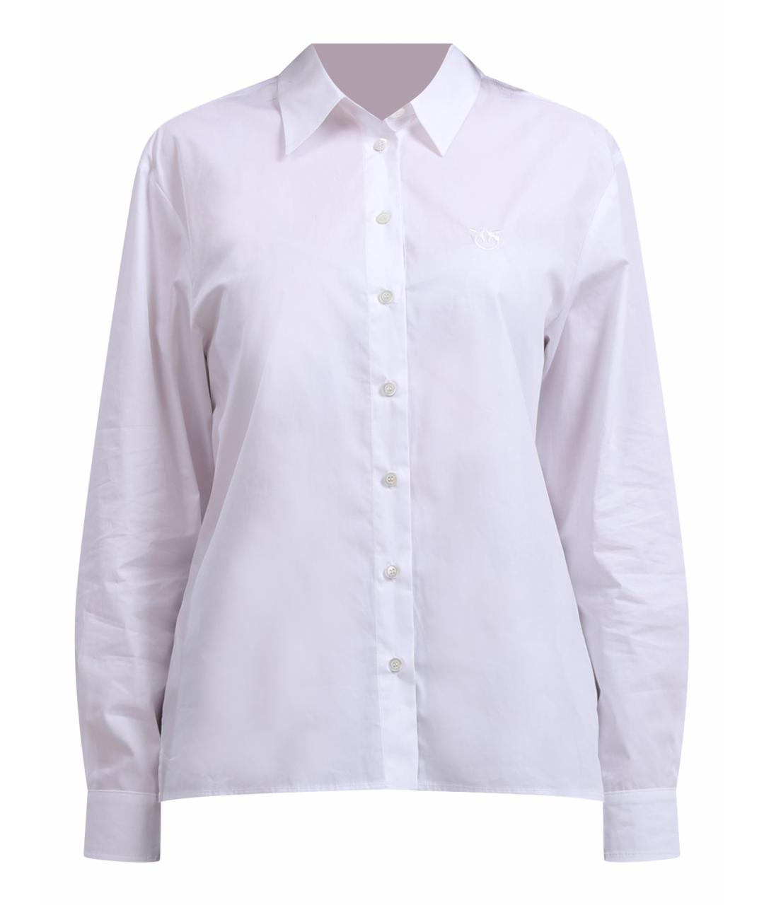 PINKO Белая хлопковая рубашка, фото 1