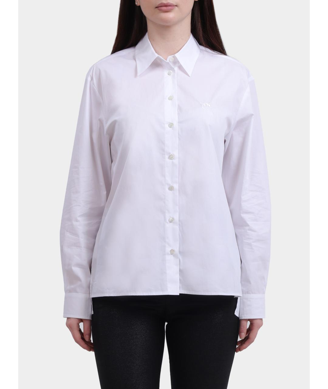 PINKO Белая хлопковая рубашка, фото 6