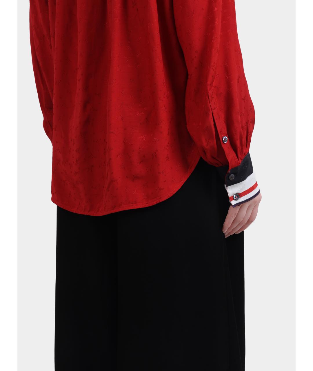PINKO Красная вискозная рубашка, фото 4