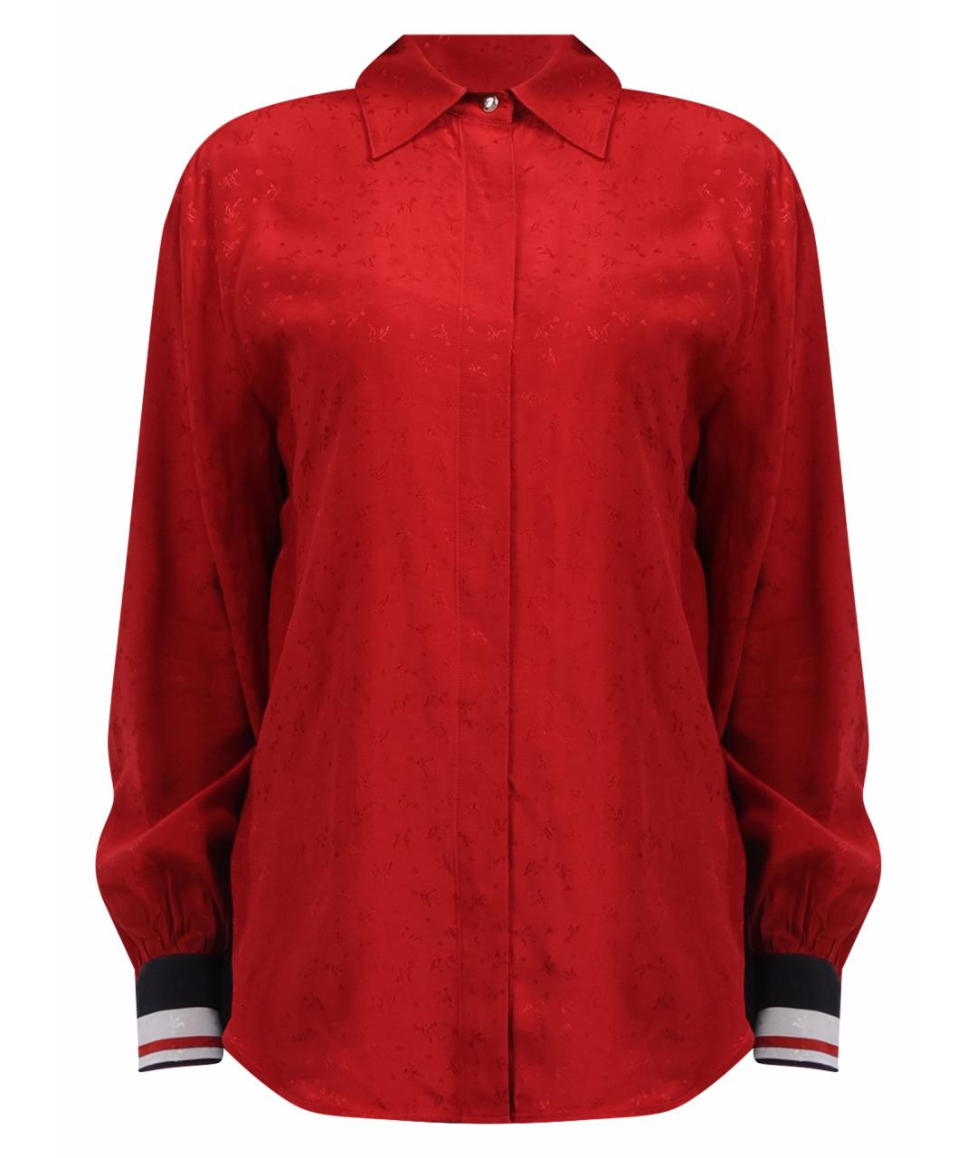 PINKO Красная вискозная рубашка, фото 1