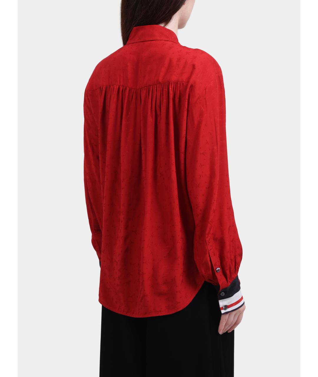 PINKO Красная вискозная рубашка, фото 5