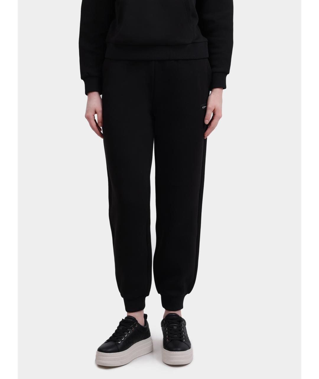 ARMANI EXCHANGE Черные хлопковые спортивные брюки и шорты, фото 5