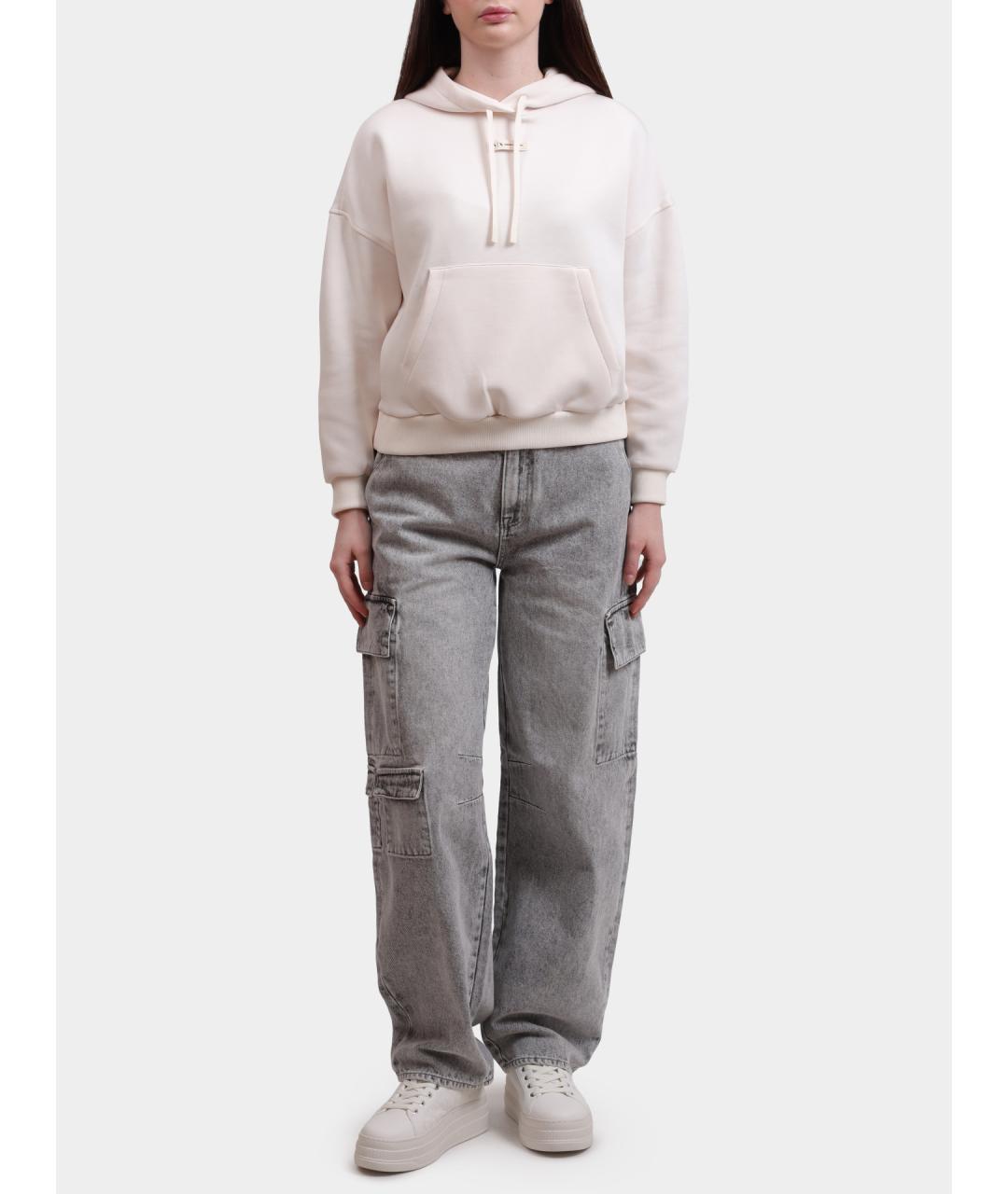 ARMANI EXCHANGE Серые хлопковые прямые джинсы, фото 2