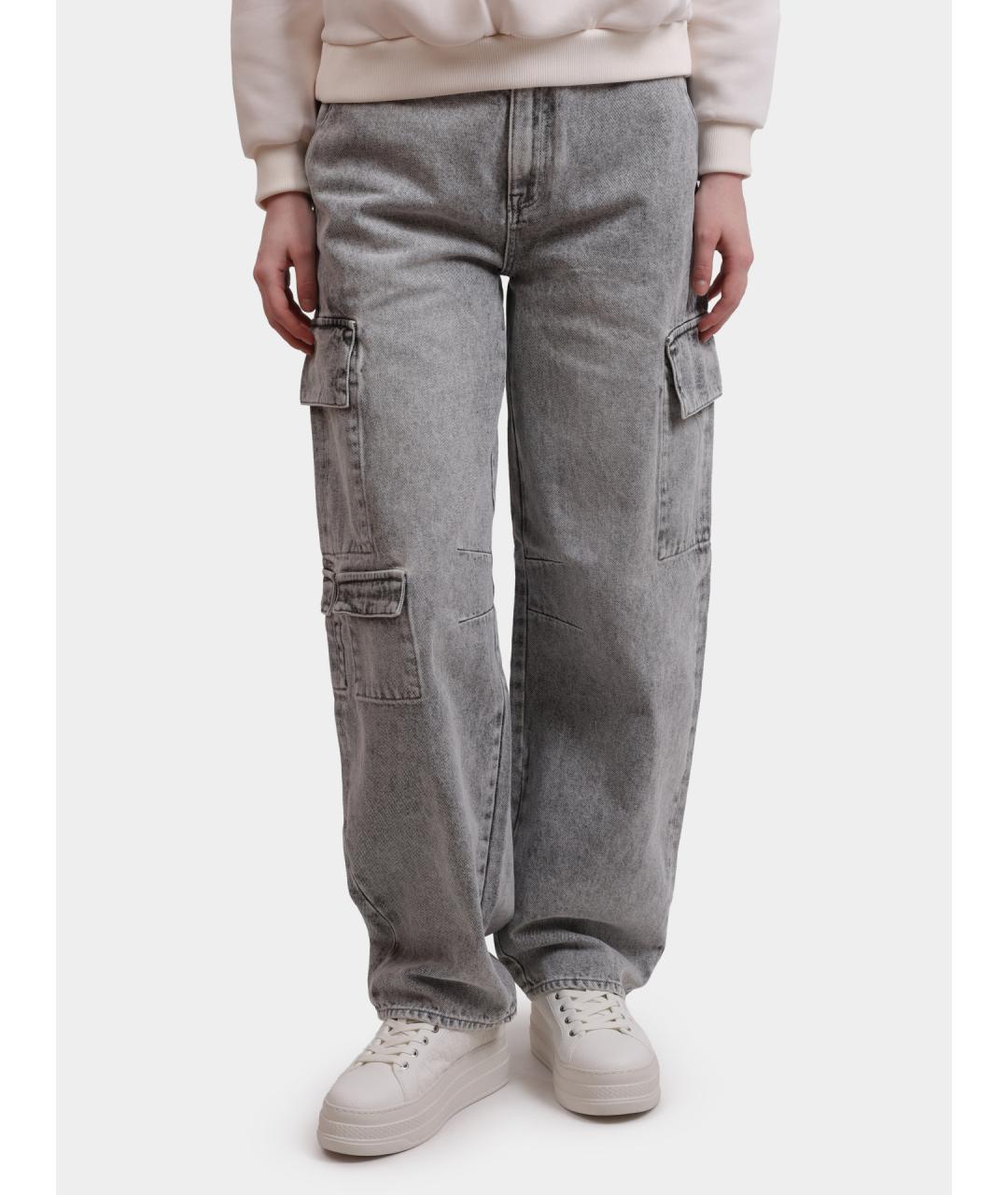 ARMANI EXCHANGE Серые хлопковые прямые джинсы, фото 6