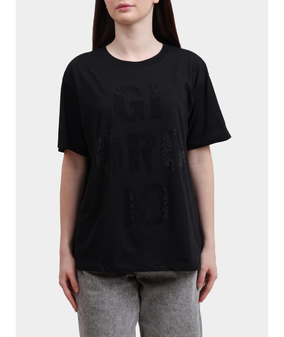 ARMANI EXCHANGE Черная хлопковая футболка, фото 5