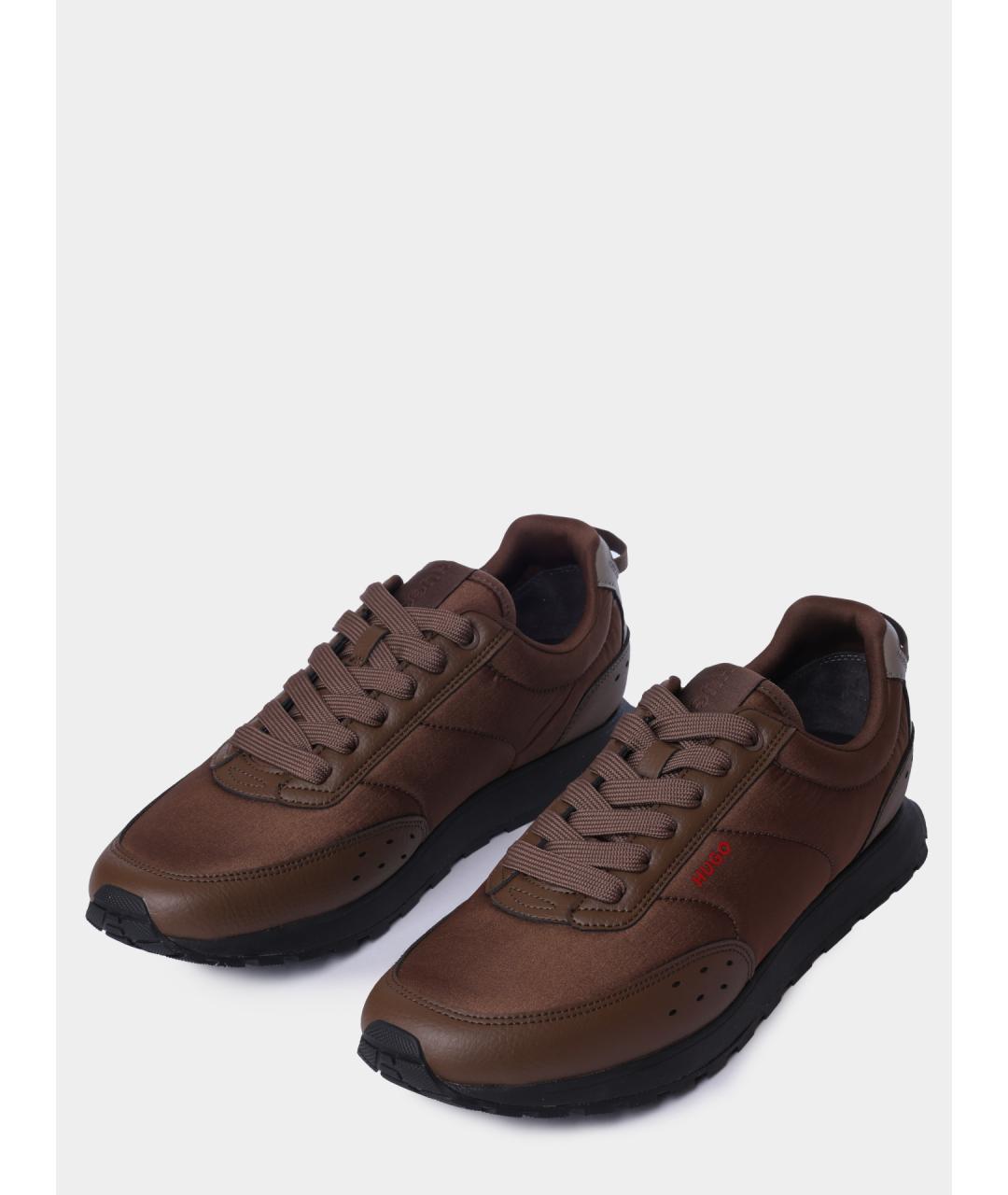 HUGO Коричневые высокие кроссовки / кеды, фото 2