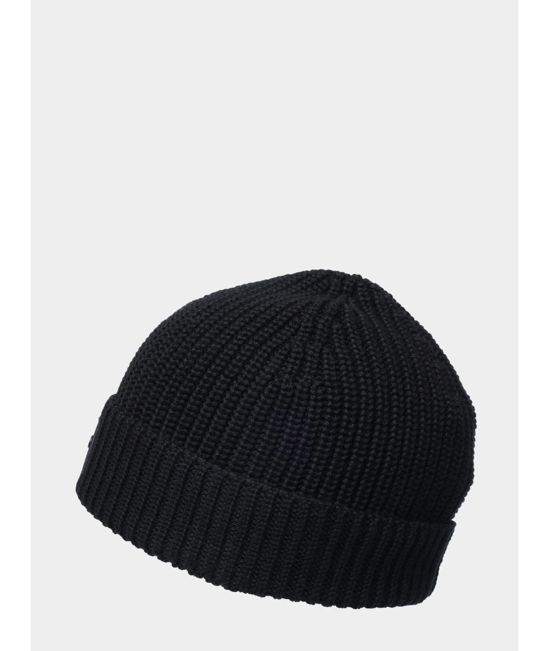 HUGO Черный шерстяной шарф, фото 4