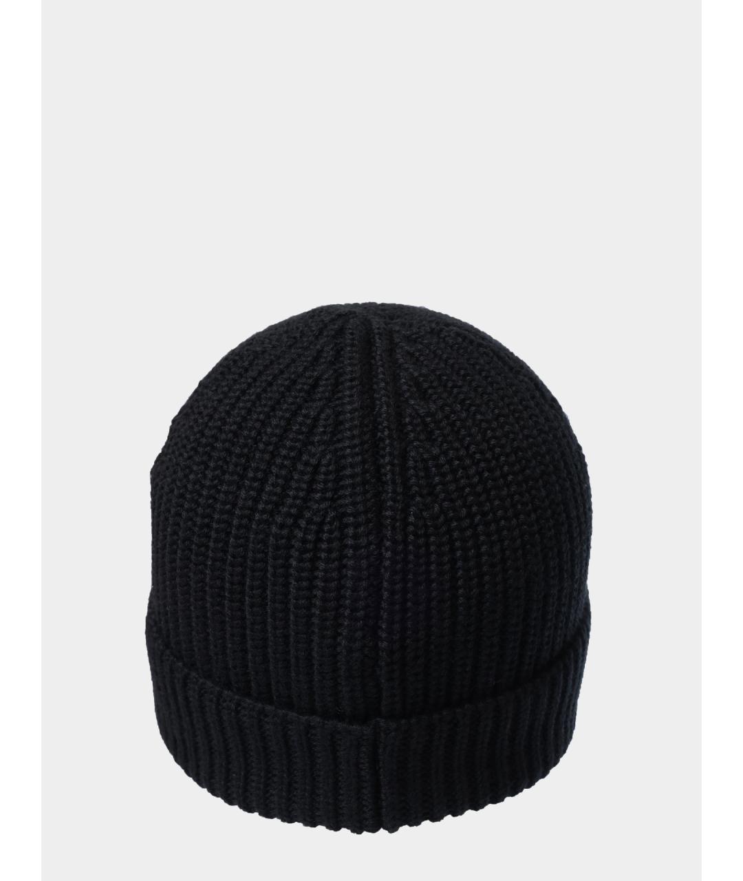 HUGO Черный шерстяной шарф, фото 8