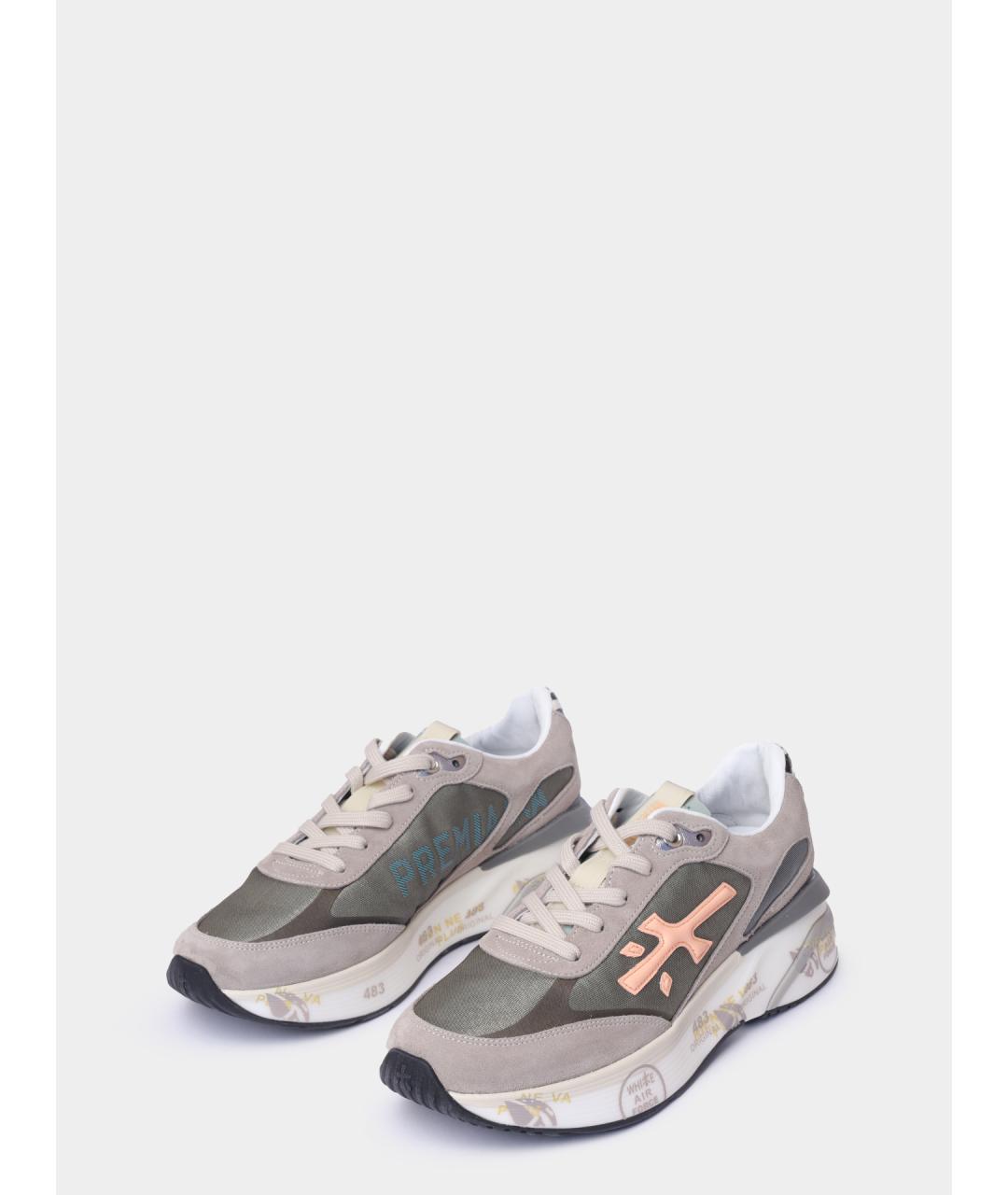 PREMIATA Серые замшевые кроссовки, фото 2