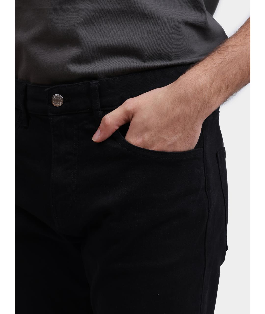 ARMANI EXCHANGE Черные хлопковые прямые джинсы, фото 4