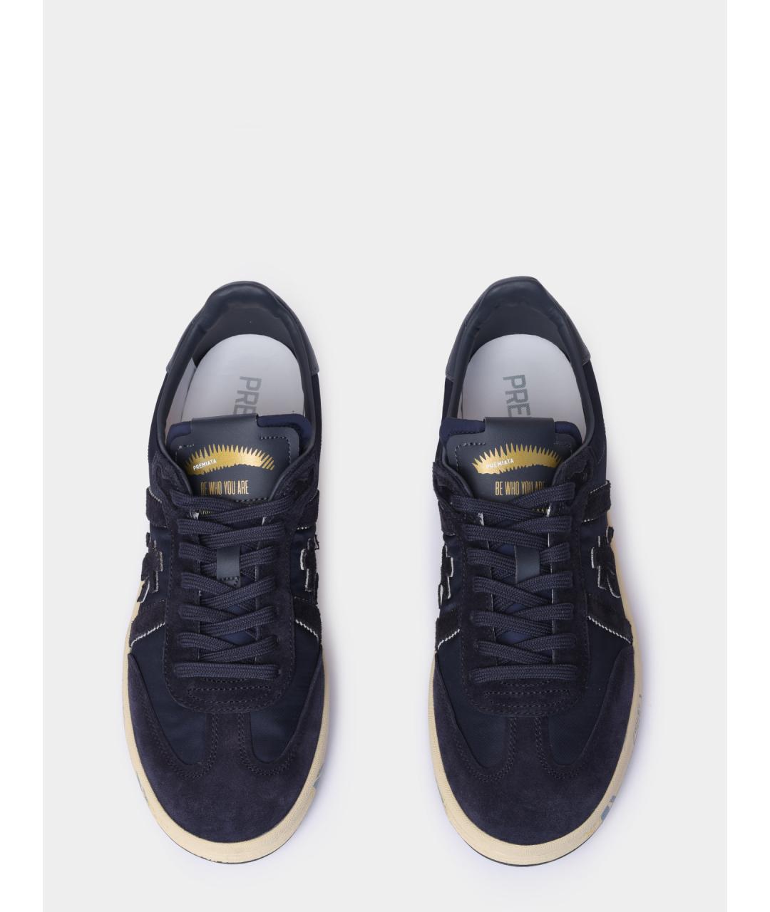 PREMIATA Синие низкие кроссовки / кеды, фото 3