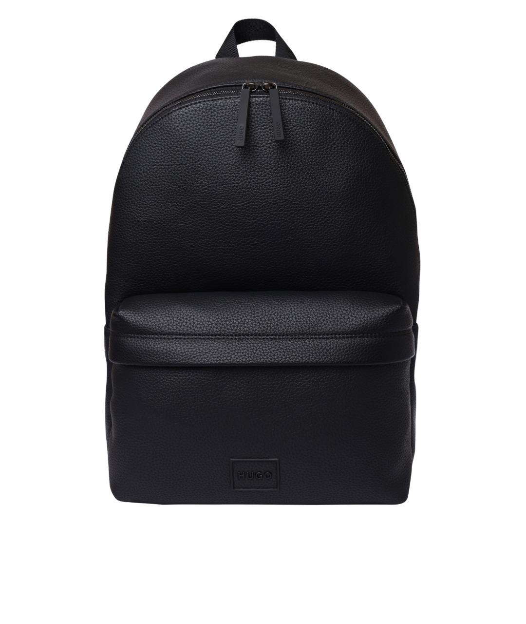 HUGO Черный рюкзак из искусственной кожи, фото 1