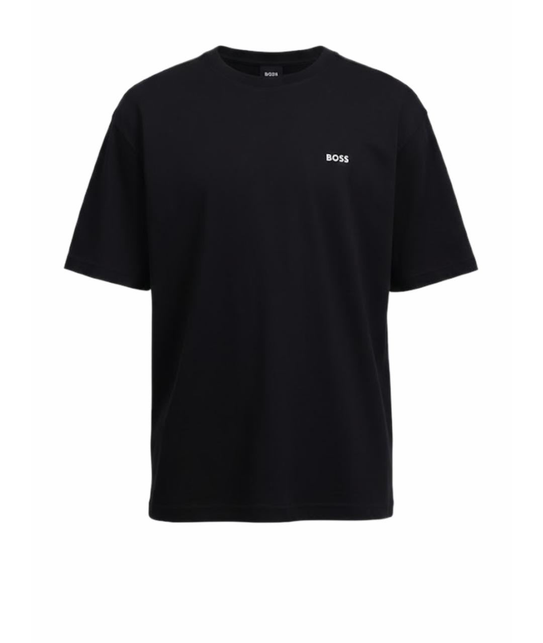 HUGO BOSS Черная хлопковая футболка, фото 1