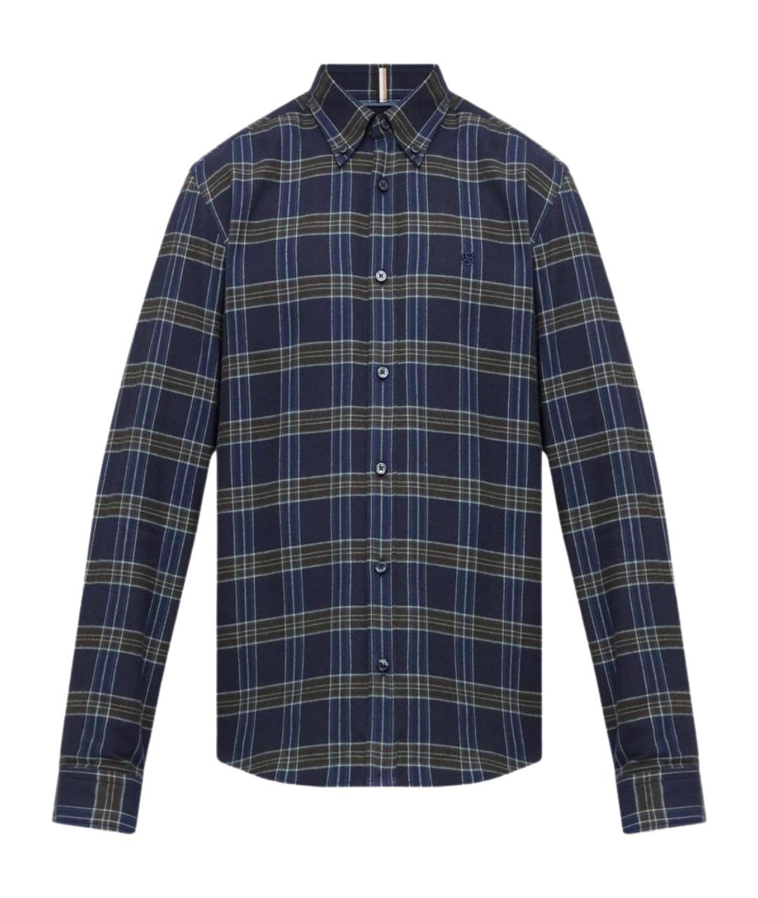 HUGO BOSS Мульти хлопковая кэжуал рубашка, фото 1