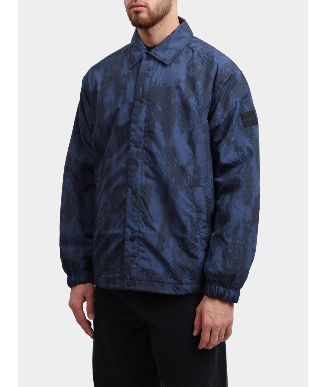 HUGO BOSS Синяя кэжуал рубашка, фото 3
