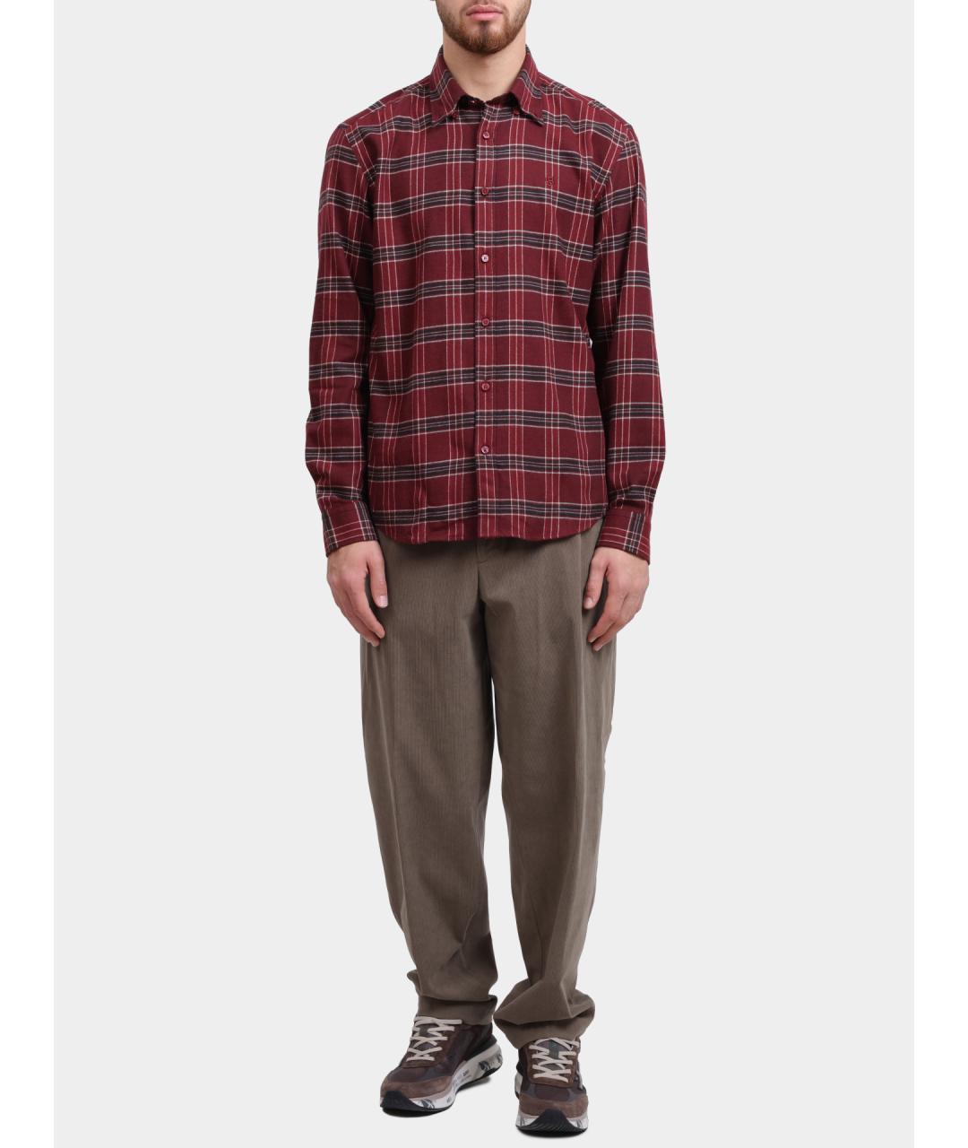 HUGO BOSS Красная кэжуал рубашка, фото 5