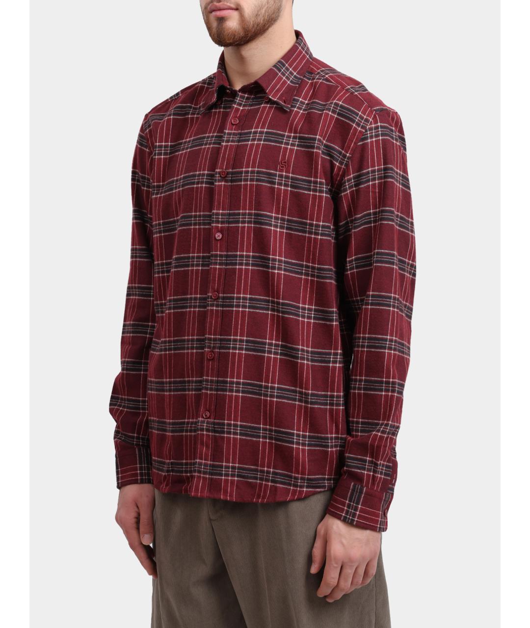 HUGO BOSS Красная кэжуал рубашка, фото 3