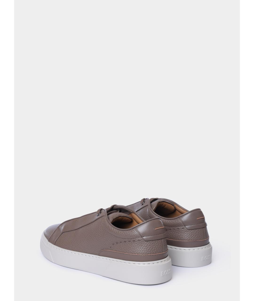 HUGO BOSS Бежевые низкие кроссовки / кеды, фото 5