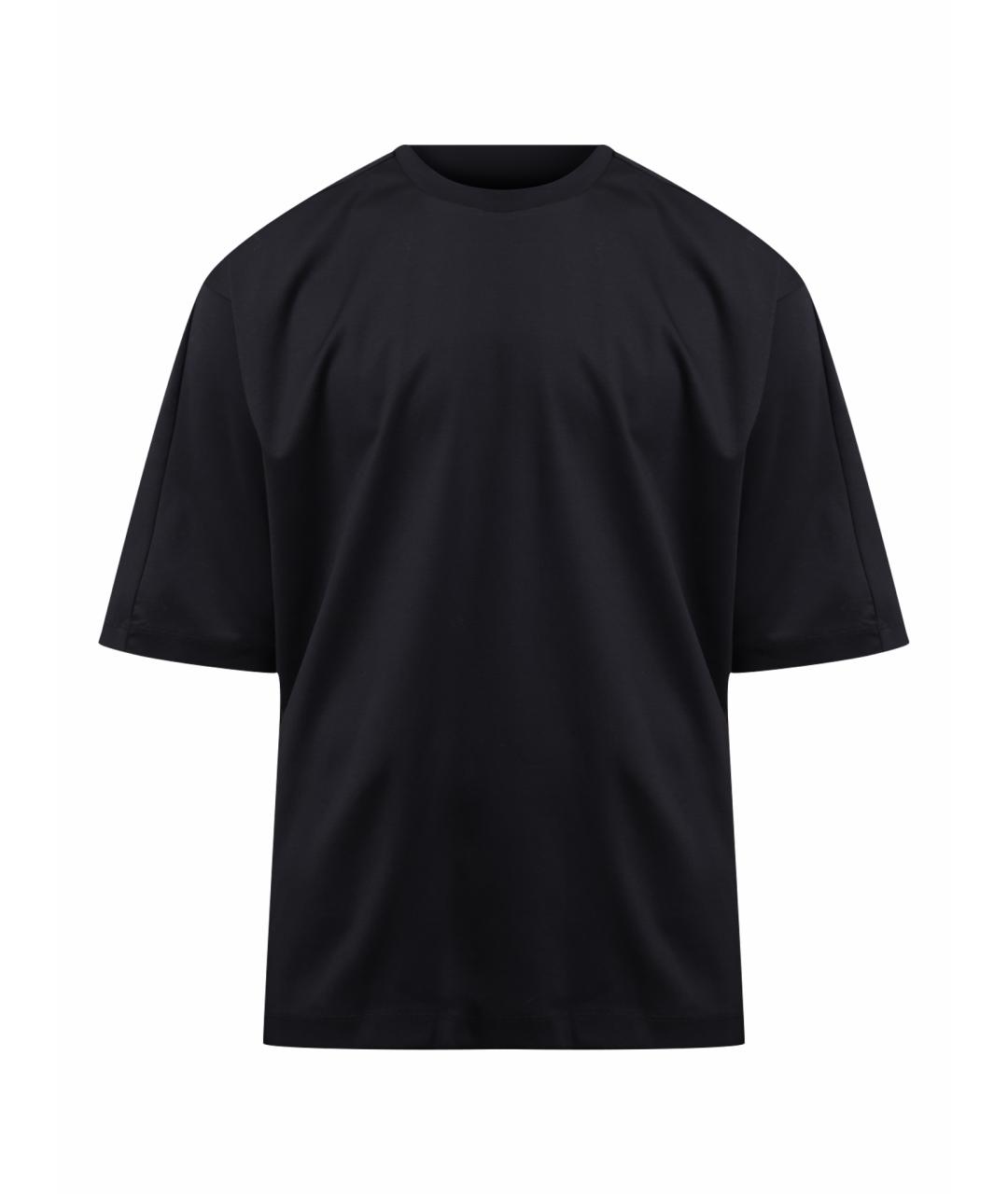 HERNO Черная хлопковая футболка, фото 1