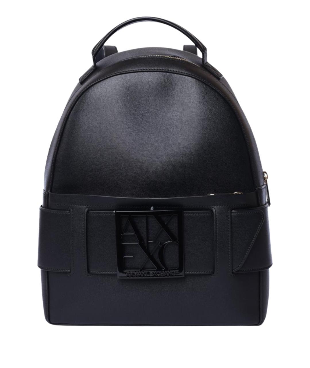 ARMANI EXCHANGE Черный рюкзак из искусственной кожи, фото 1