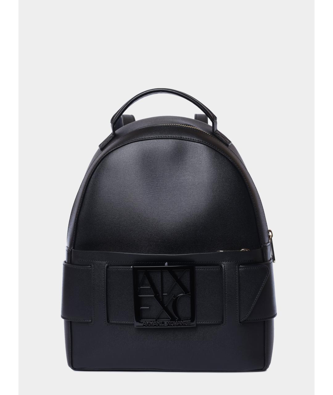 ARMANI EXCHANGE Черный рюкзак из искусственной кожи, фото 5