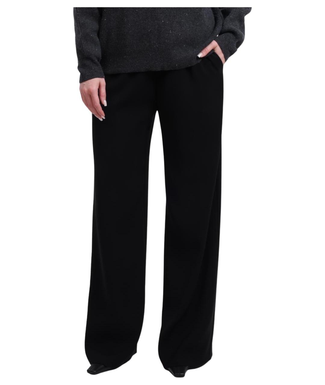 HERNO Черные прямые брюки, фото 2