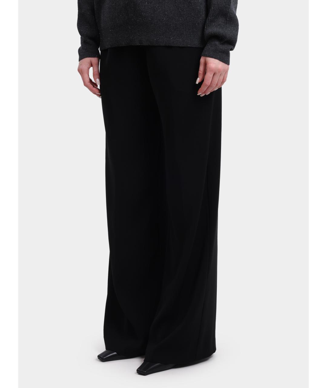 HERNO Черные прямые брюки, фото 3