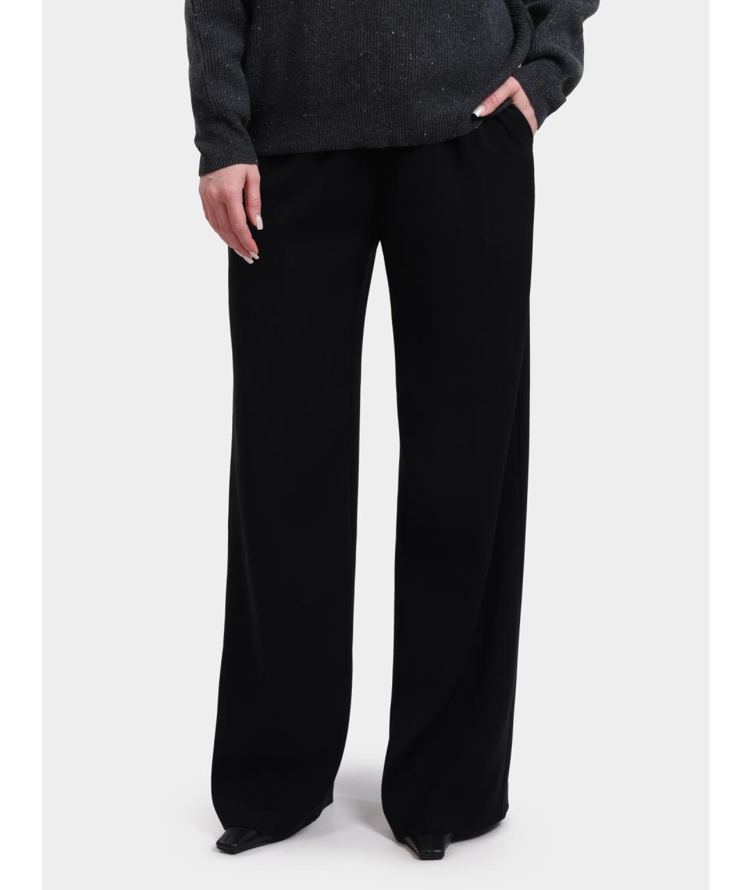 HERNO Черные прямые брюки, фото 6