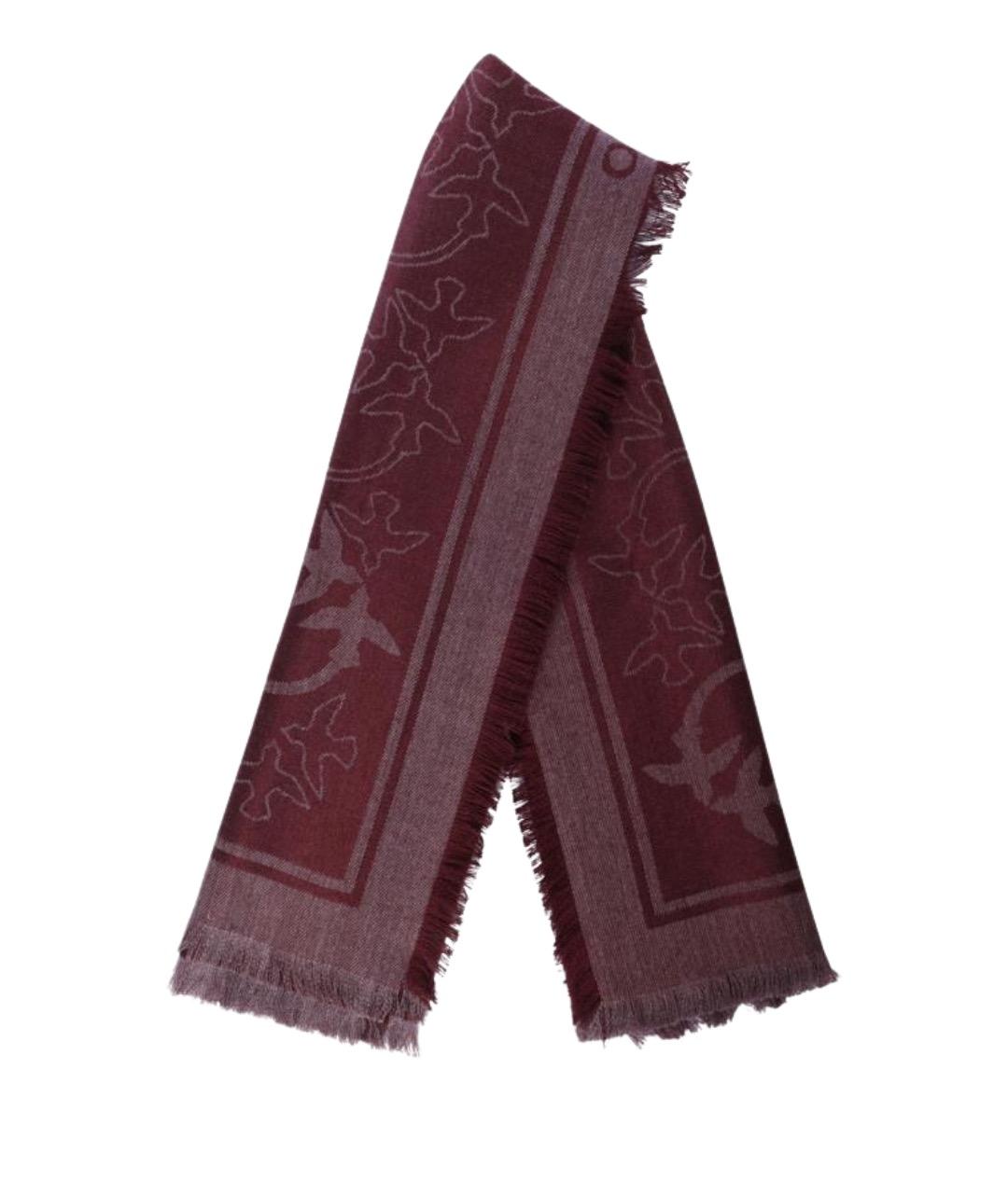 PINKO Бордовый шарф, фото 1