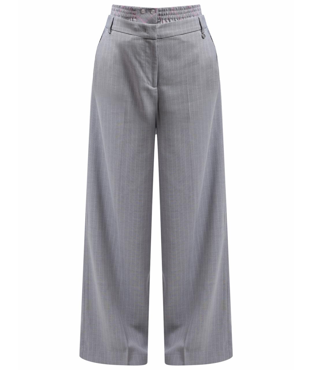 LIU JO Серые прямые брюки, фото 1