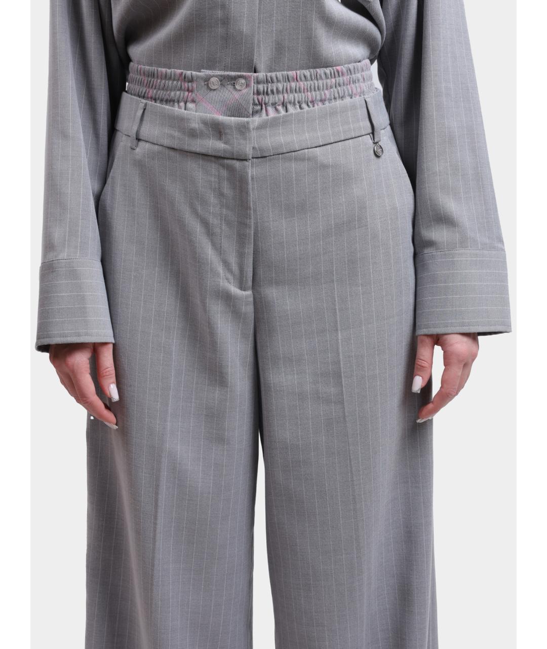 LIU JO Серые прямые брюки, фото 4