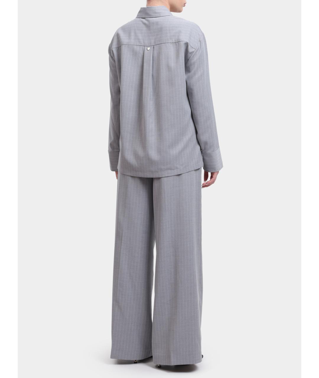 LIU JO Серые прямые брюки, фото 5