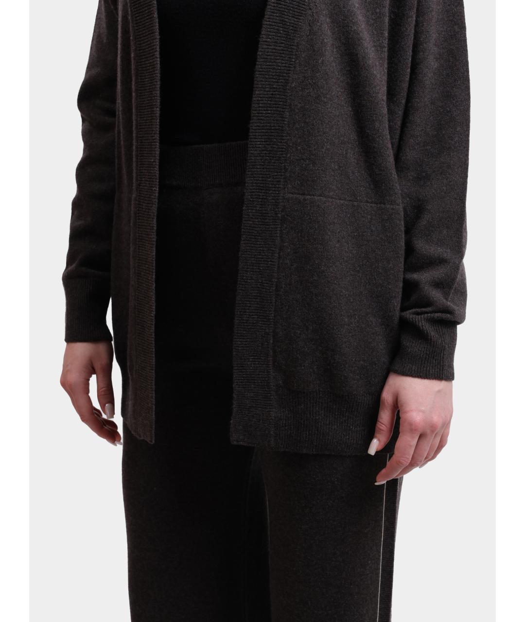 PESERICO Черные прямые брюки, фото 4