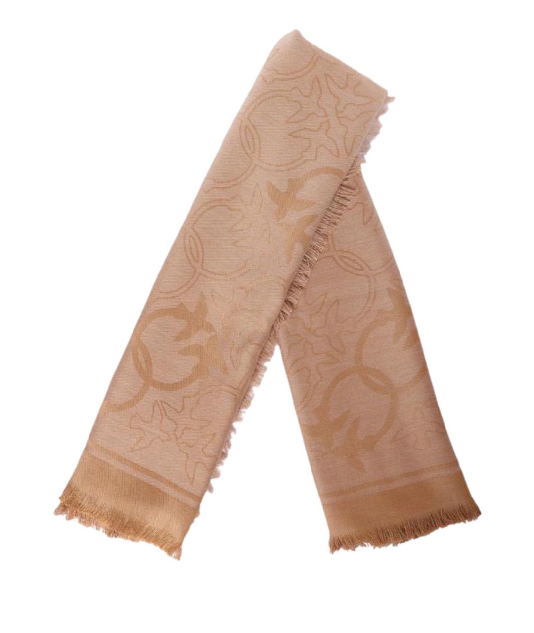 PINKO Бежевый шарф, фото 1