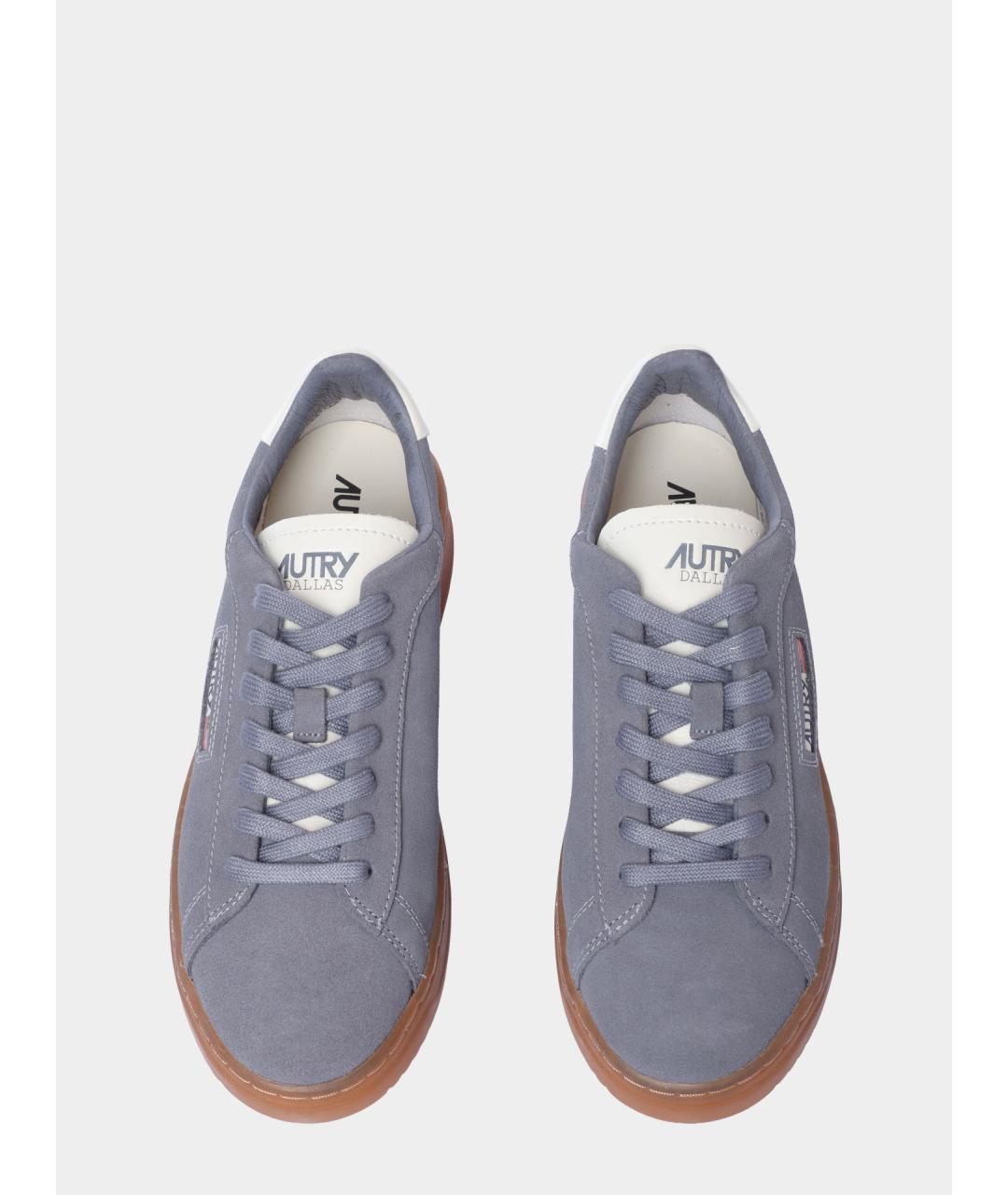 AUTRY Серые замшевые низкие кроссовки / кеды, фото 4